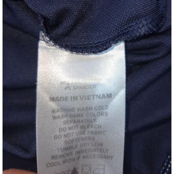 Footjoy FJ Kids Navy Blue White Stitching Polo Large - Picture 6 of 8